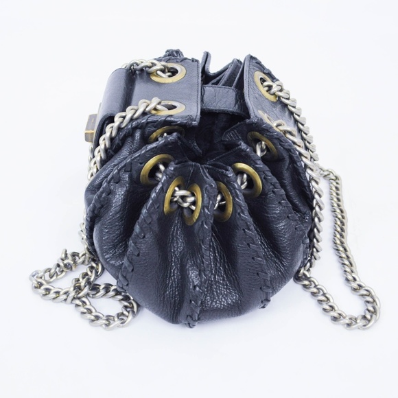 Temperley Leather Bucket Purse Chain Accordion - Picture 2 of 7